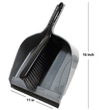 Dust Pan with Brush Heavy Duty Dimensions 9"