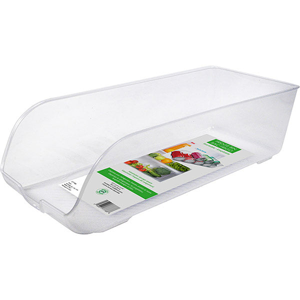 Clear Stackable Fridge Bin Dimensions 14"x5"x4" Packing 12's/Box
