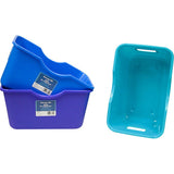 Storage Bin with Handles Dimensions 13x8x7" Color Green/Blue/Violet