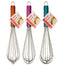 Stainless Steel Whisk with Handle Color 3 Assorted Handles Dimensions 12