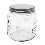 Vintage Glass Jar with Metal Lid 3L