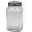 Square Storage Jar with Metal Lid 1.4L Packing 6's/ Box