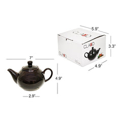 Tea Pot w/ Gift Box 500ml Dimension 7"x4.9"x2.9" Color Brown
