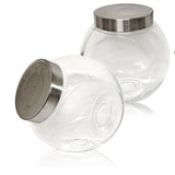 Tilted Glass Jars w/ Gift Box 2 PC 2L