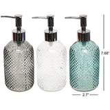 Glass Soap Dispenser 500mL Assorted Colors