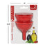 Silicone Funnel 2PC Color: Red Packing 12's/Box