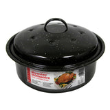 Round Enamel Roaster with Cover 7lbs