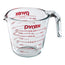 Pyrex Clear Liquid Measuring Cup Glass 500ml/ 16oz 6/ Pack