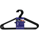 Heavy Duty Hanger 3Pk Color Black