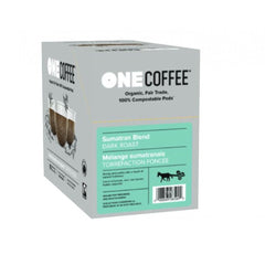 OneCoffee Sumatran Dark Roast K-Cups Pods Coffee Certified Organic Fair Trade Packing 