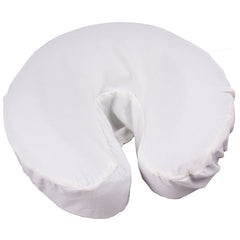 100% Cotton Flannel Fitted Face Rest Cover w/Facing, Colour White/Nautral