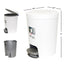 Step On Waste Basket Size 6.1L Color White Packing 2's/Box