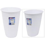 Oval Waste Basket Size 1.5Gallon Dimensions 10"x7"x9" Color White