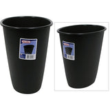 Oval Waste Basket Size 1.5Gallon Dimensions 10"x7"x9" Color Black