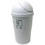 Round Swing Top Waste Basket Size: 12Qt Color White Packing 6's/Box