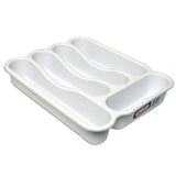 5 Compartment Cutlery Tray Dimensions 13.63"x 11.25"x2.5" Color White