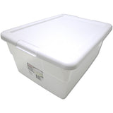 See Through Storage Box with Lid Size 16Qt Color White