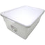See Through Storage Box with Lid Size 16Qt Color White Packing 12's/Box