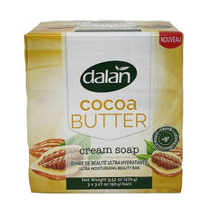 DALAN Cream Bar Soap 3 Count X 90G Cocoa Butter