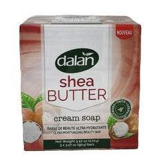 DALAN Cream Bar Soap 3 Count X 90G Shea Butter