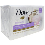 DOVE Bar Soap 4 Count X 90G Relaxing Coconut