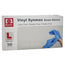 BASIC Vinyl Synmax Blue Exam Gloves 100 Count Large 10/Pack