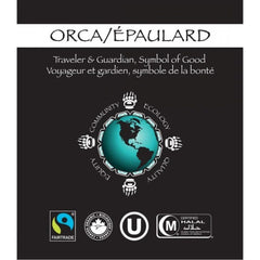 Spirit Bear Orca Dark Roast Coffee Certified Organic Fair Trade 42g Packing 