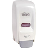 GOJO 800 Series Bag-In-Box Dispenser, Push, 800 ml Capacity, Cartridge Refill Format Color White