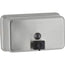 BOBRICK Surface-Mounted Horizontal Soap Dispenser Push 1200 ml Capacity 1/Pack