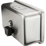FROST Stainless Steel Horizontal Soap DispenserBrushed Push 1200 ml Capacity Bulk Format