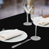 Table Cloth 54"x54" Fabric 6.4 oz. Spun Filament Polyester Milliken USA "Signature" color BLACK