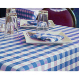 Table Cloth 72"x72" Fabric 6 oz. 100% Polyester Filament Milliken USA "Visa Check" 12/ Pack