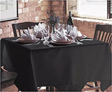 Table Cloth 90"x90" Fabric 6 oz. 100% Polyester Filament Milliken USA "Visa Plus" color BLACK
