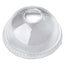PLA Dome Lid 98mm / with Hole (Clear) for 12oz - 20oz PLA Compostable Cold Cup (100% Compostable) 1000 unit/Pack