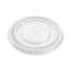 PET Flat lid 98mm (Clear) with X Slot for 12oz - 24oz PET Cold Cups (Recyclable) 1000 unit/Pack