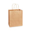 (Cypress) Twisted Handle Bag ( Kraft ) 8.27'' X 4.53'' X 10'' ( 100% Compostable & Recyclable ) 250 units/ Pack