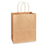 (Seymour) Twisted Handle Bag ( Kraft ) 13'' X 8.27'' X 13.98'' ( 100% Compostable & Recyclable ) 150 units/ Pack