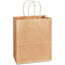 (Whistler) Twisted Handle Bag ( Kraft ) 13.39'' X 9.25'' X 15.94'' ( 100% Compostable & Recyclable ) 150 units/ Pack