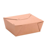 #8 Kraft Paper Food Container 6.75" x 5 1/2" x 2 1/2"
