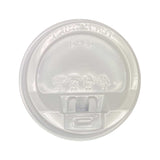 Plastic Lid with Tear Back for 10 to 24oz Paper Cup White 