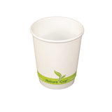 8oz PLA Double Wall Paper Cup ( 100% Compostable ) 