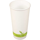 20oz PLA Double Wall Paper Cup ( 100% Compostable ) 