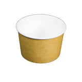 8oz PLA ( Kraft ) Paper Soup Bowl ( 100% Compostable ) 