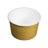 12oz PLA ( Kraft ) Paper Soup Bowl ( 100% Compostable )