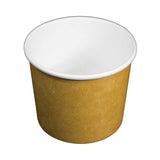 16oz PLA ( Kraft ) Paper Soup Bowl ( 100% Compostable )
