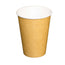 12oz PLA Lined 90mm (Kraft) Single Wall Paper Cup (100% Compostable) 1000 unit/Pack