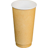 20oz Kraft Double Wall Paper Hot Cup