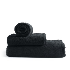 Face Towel 13" x 13" #1.50Lbs/dz Standard Full Terry color: BLACK