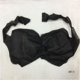 Bra Tie Back for Spa Treatments Disposable Fabric Non-woven Color Black One Size