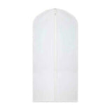 Coat Covers 42"x24" Zippered for Guest Closets White Non-Woven Poly Fabric Washable Packing 12's / Box